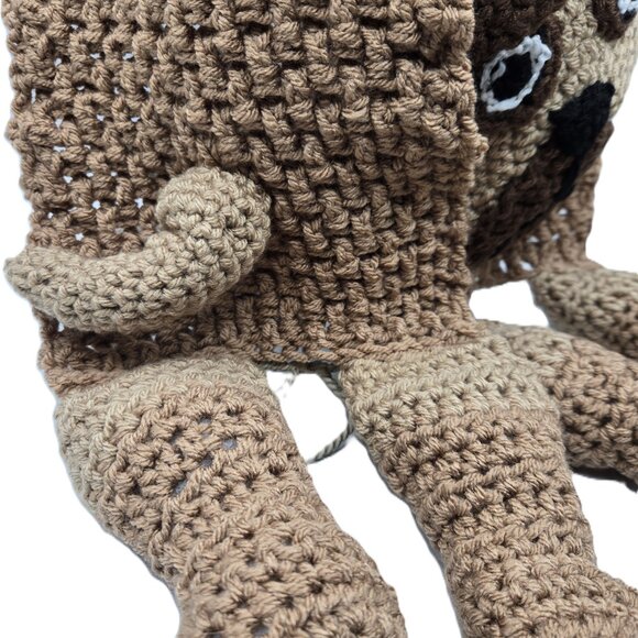 Pug Breed Puppy Dog Shades of Brown Scarf Crochet Handmade byBren - Picture 4 of 6